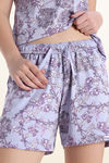 Zivame Knit Cotton Short Set - Heirloom Lilac — thumbnail 7